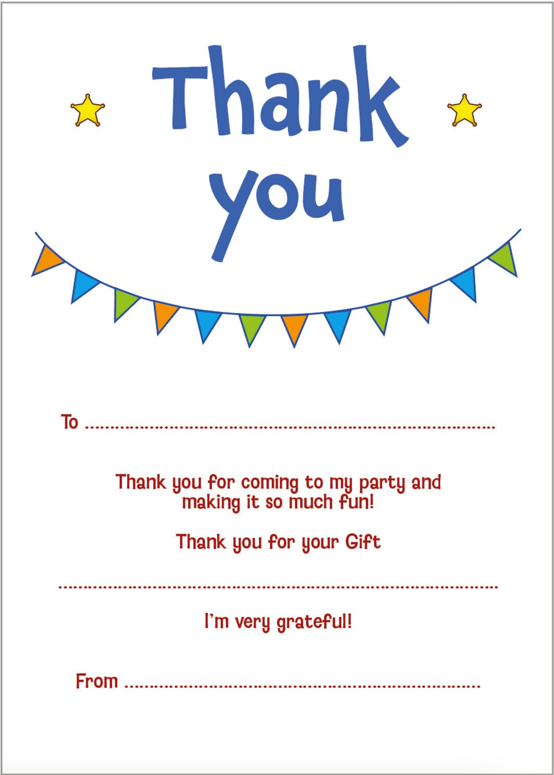 Printable Birthday Party Bundle Bunting editable PDF Instant Download ...