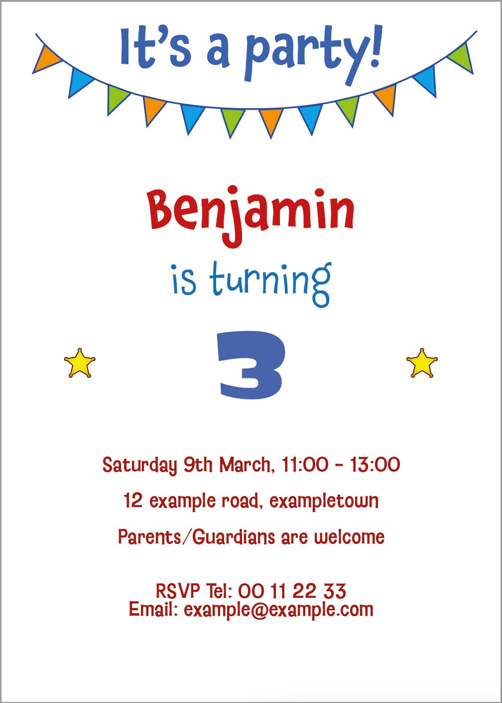 Printable Birthday Party Bundle Bunting editable PDF Instant Download ...