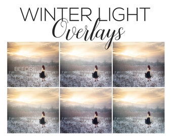 Winter Overlays | Photography Overlays, Photoshop overlays, light overlays, winter photoshop, winter actions, Photoshop actions, overlays