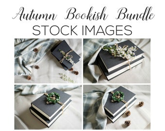 Book Stock Images - Autumn Bookish Bundle | Stock photos, fall stock photos, autumn stock images, blog stock photos, blogging, website photo