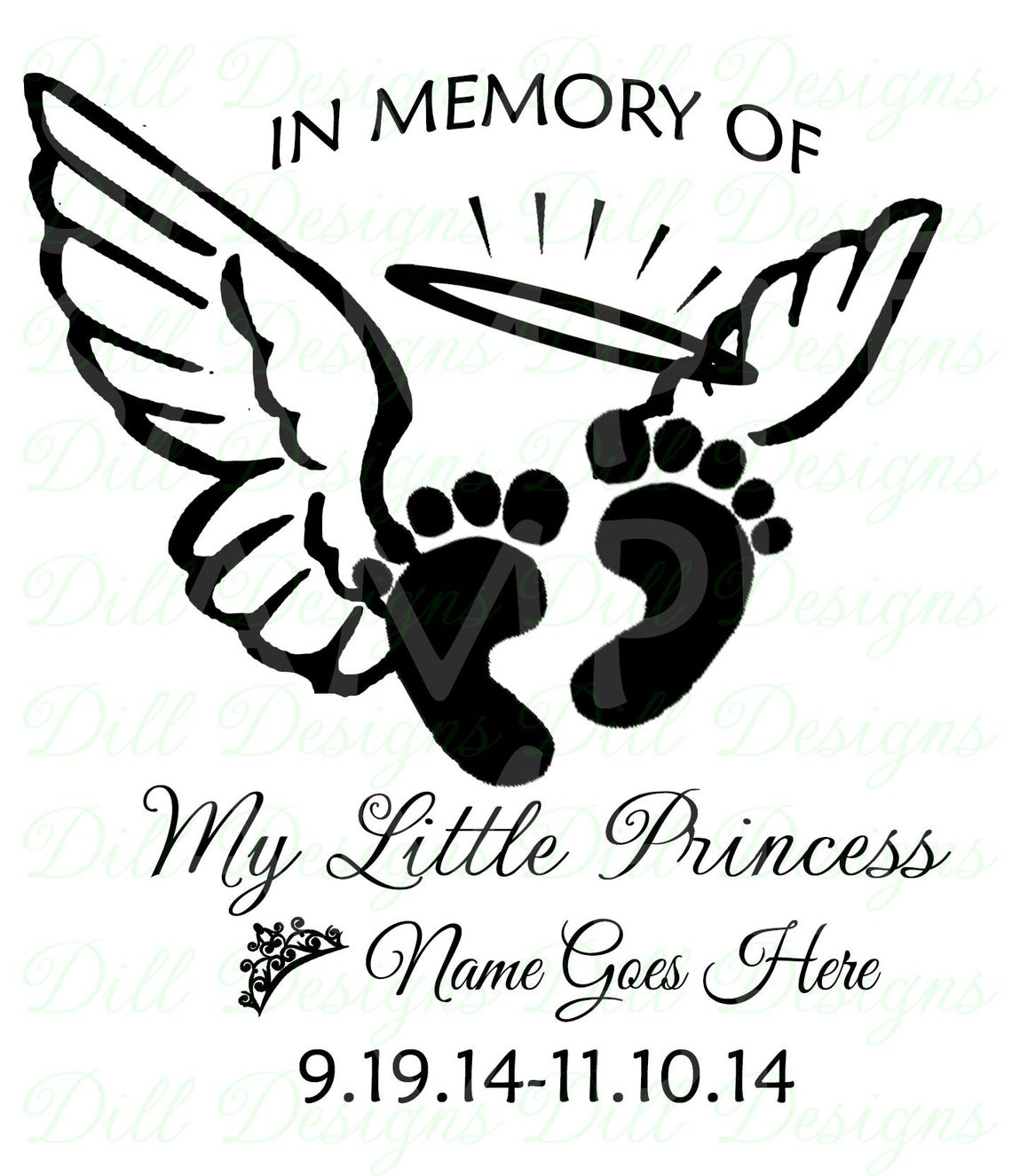 SPECIAL Princess In Loving Memory Infant Loss My Little Etsy