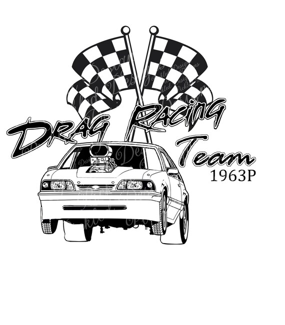 Drag racing decals deals