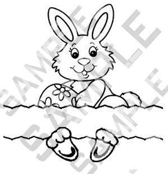 Download Download Cute Easter Bunny Vinyl Easter Bunny Split Frame Etsy
