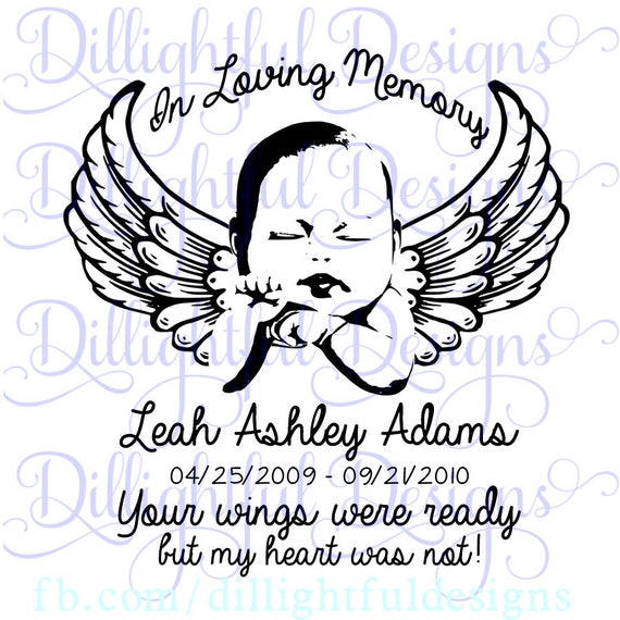 Download Decal In Loving Memory Infant Loss Svg Sticker Decal Car Etsy
