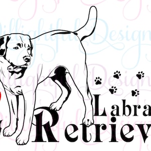 DOWNLOAD Labrador Retriever svg DOG Digital I Love My Labrador Retriever Decal Digital Vinyl Sticker Download Dog Puppy Cricut PNG