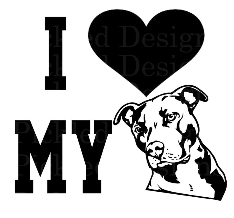 Free Free 207 I Love My Pitbull Svg SVG PNG EPS DXF File