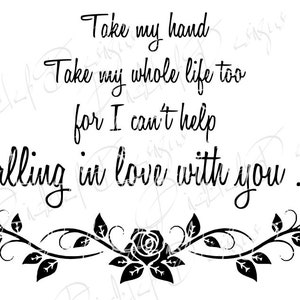DECAL - Falling in Love - Valentine Heart Love SVG Decal Love Proposal Marriage Sweetheart Heart I Love You Be My Valentine