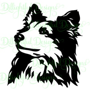 DOWNLOAD ... Sheltie Dog Decal Dog Pup Shetland Sheepdog Collie