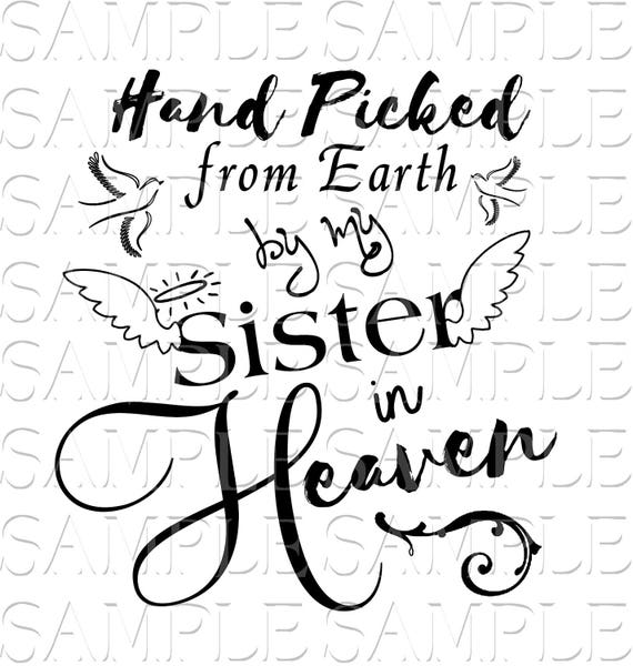 Download SPECIAL In Loving Memory Sister Brother Angel Loss SVG | Etsy