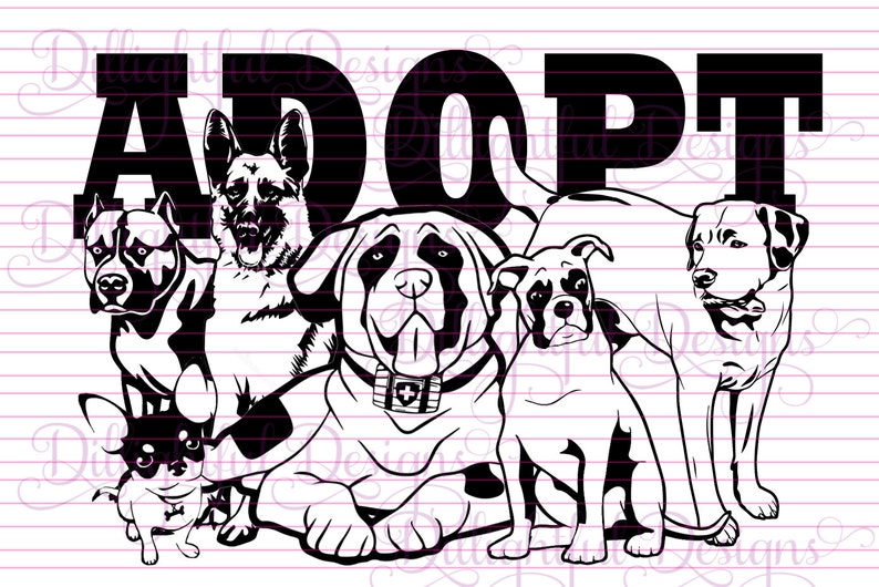 DOWNLOAD Animal Rescue Pet Adoption Adopt a DOG svg Decal ...