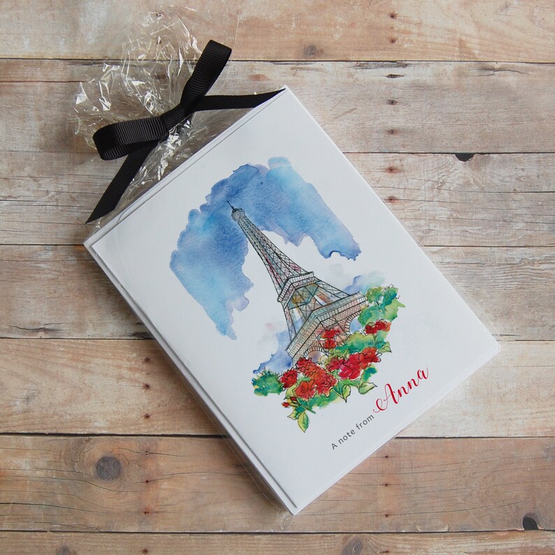 Biglietti per le note personalizzate della Torre Eiffel Tour Etsy