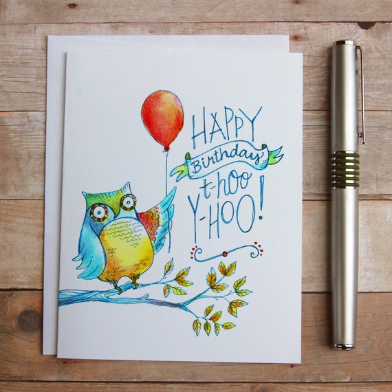 Carte Danniversaire De Hibou Joyeux Anniversaire A Vous Etsy Carte Danniversaire De Hibou Joyeux Anniversaire A Vous Etsy