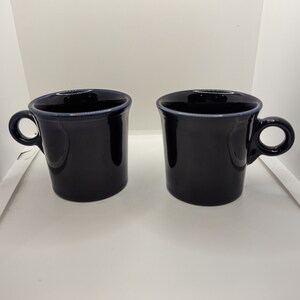 Set aus 6 Dunkel Kobaltblauen Fiestaware Tassen