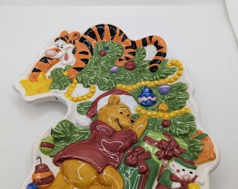 Plato navideño Winnie the Pooh