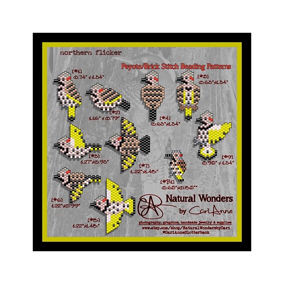 GOLDFINCHES IN GRAPES BEADED BANNER PDF PATTERN ONLY