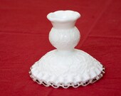 Vintage Fenton Spanish Lace Silvercrest Candlestick