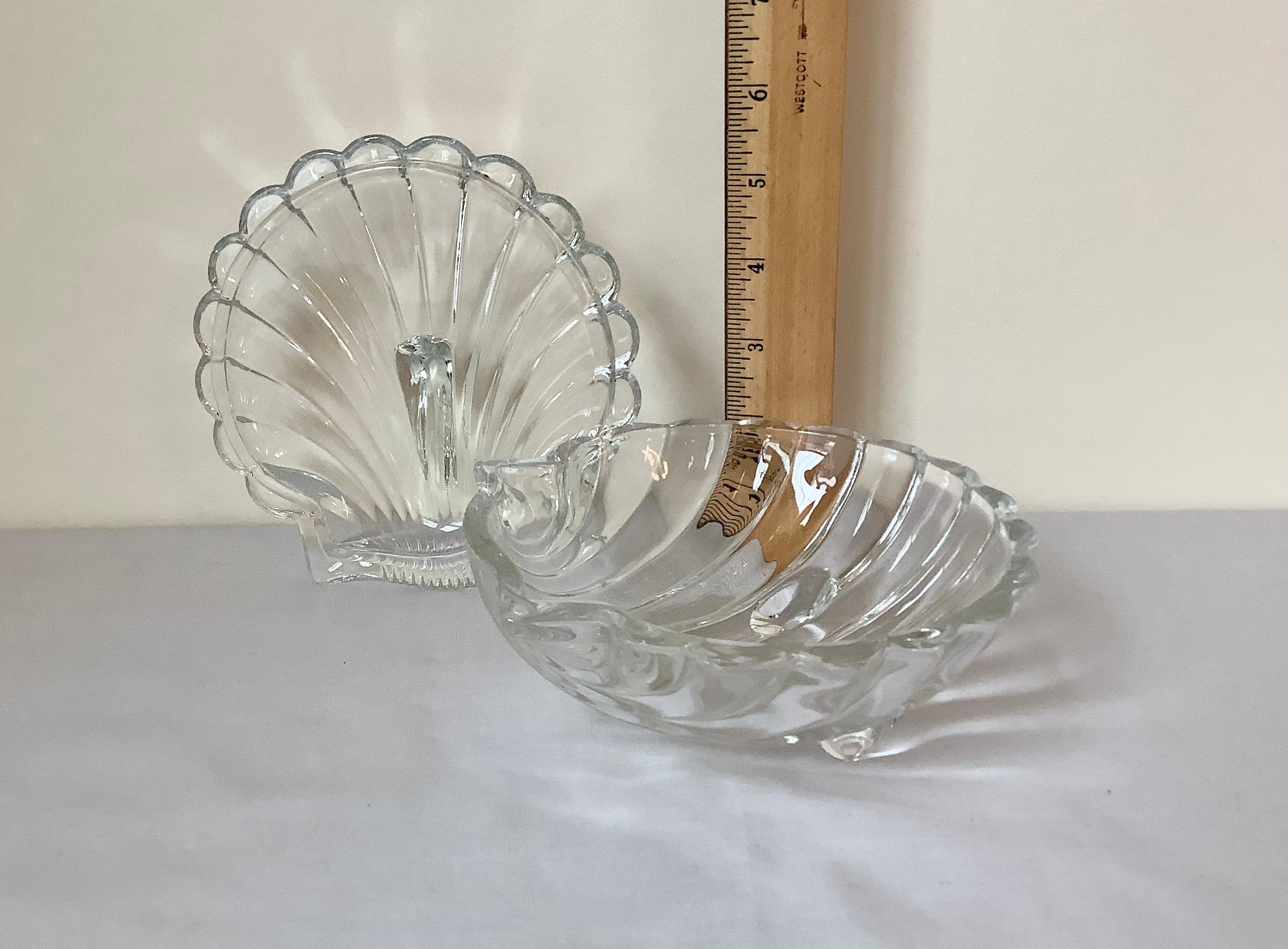 Vintage Heisey Crystolite shell Candy Dish With Lid Etsy