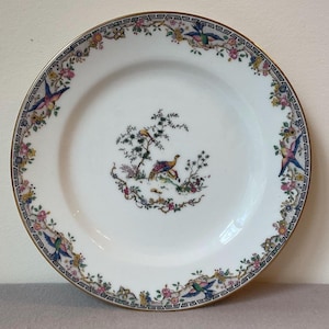 LIMOGES Charles Ahrenfeldt France 7.5&quot; China plate hand painted pat 6/28/21