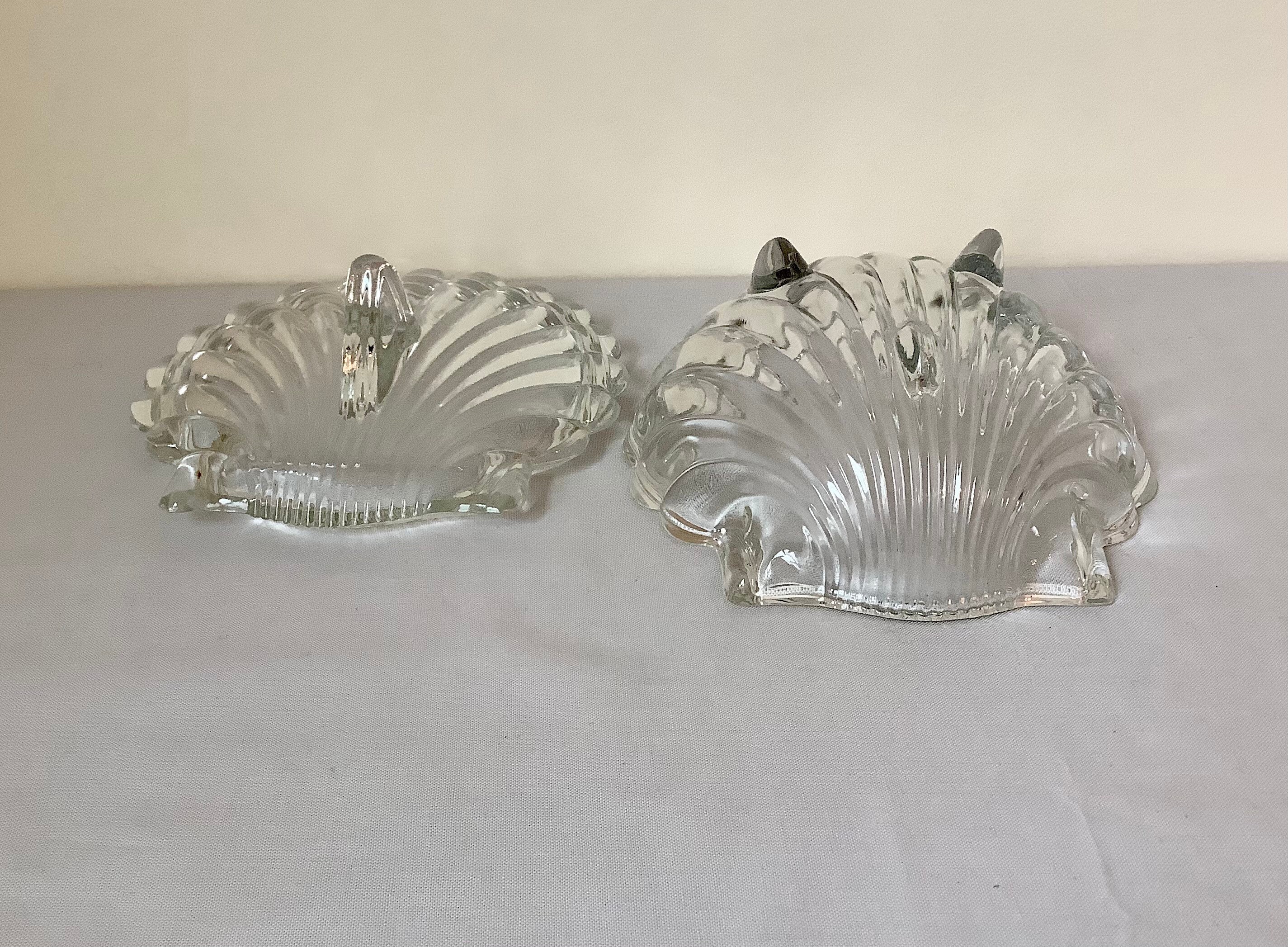 Vintage Heisey Crystolite shell Candy Dish With Lid Etsy Nederland