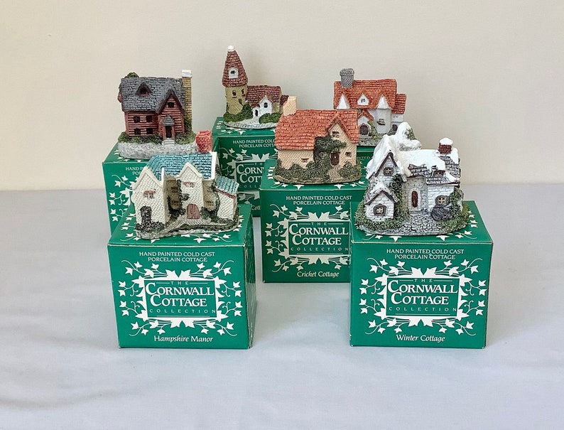 Vintage Cornwall Cottage Collection Set of 6 Etsy