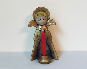 Vintage Angel Christmas figurine and candle holder