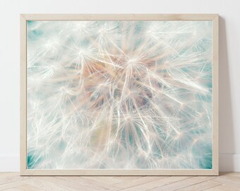 Dandelion Printable, Dandelion Photograph, Instant Download, Blue Dandelion Print, Dandelion Wall Art, Plant Printable,  Dandelion Printable