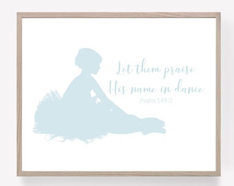 Blue Ballerina Printable, Ballet Dancer Print, Dance Printable, Ballerina Wall Art, Dance Printable, Ballet Printable, Girls Room Printable