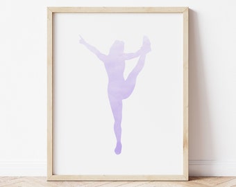 Paarse Cheer afdrukbare, paarse Cheer print, cheerleading afdrukbare, Cheerleader afdrukbare, paarse Cheer Wall Art, meisjes kamer afdrukbare