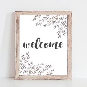 Welcome Printable - Wedding Day, Bridal Shower, Instant Download, Welcome Wedding Sign, Wedding Printable, Welcome Printable,  8x10, 5x7