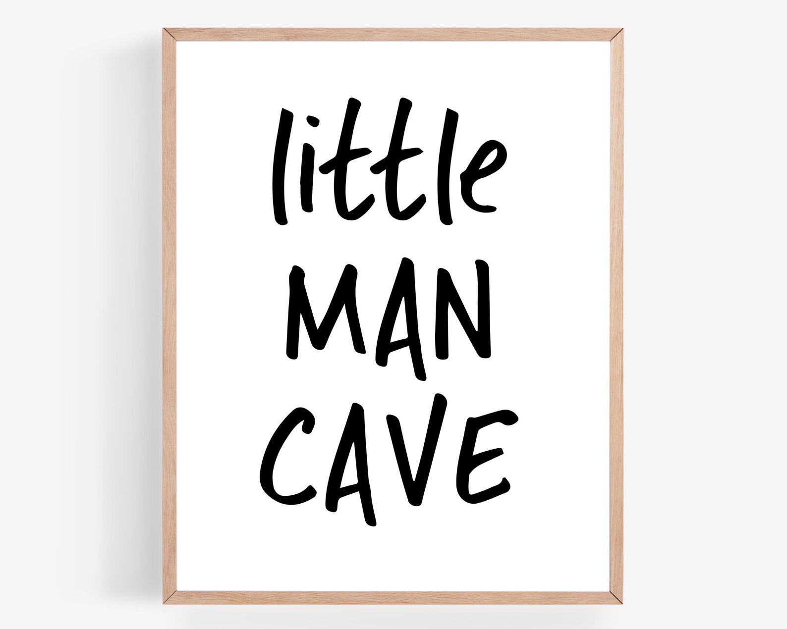 Little Man Cave Printable Nursery Print, Instant Download, Nursery ...