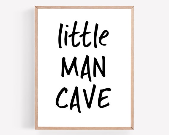 Little Man Cave Printable Nursery Print Instant Download | Etsy