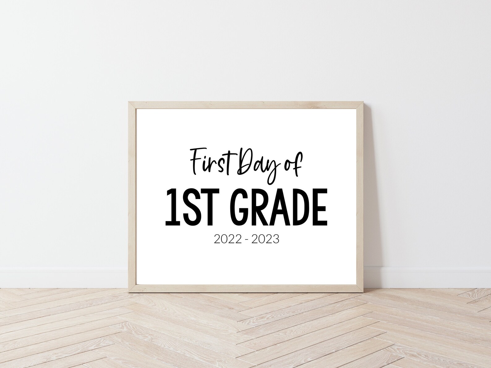 First Day of 1st Grade Printable Sign First Day of School - Etsy