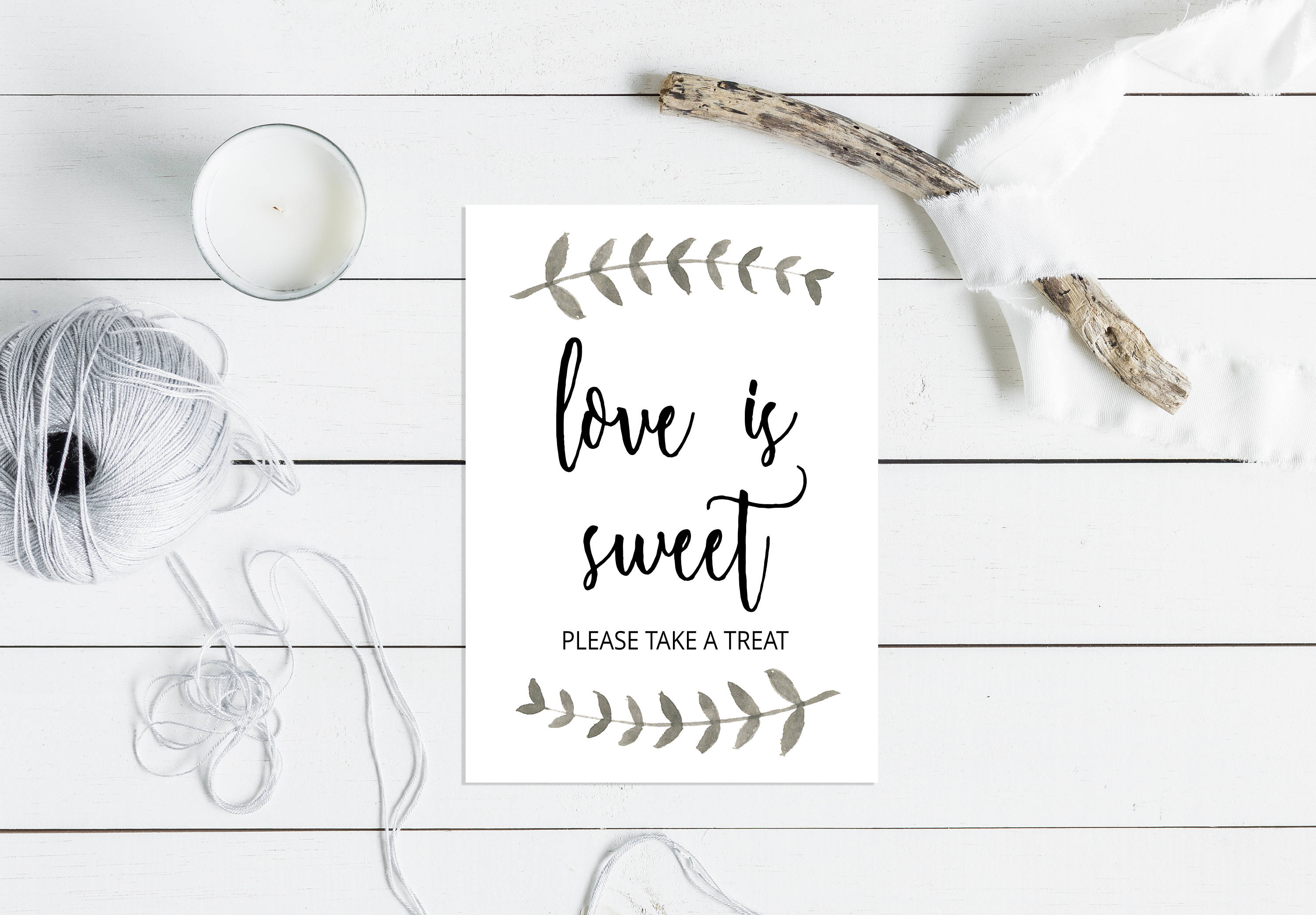 Set of 3 Wedding Sign Printables, Bridal Shower Printables, Love is ...