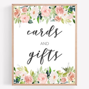 Tarjetas y regalos imprimibles, cartel de boda, impresión de boda botánica, mesa de cartas imprimible, decoración de boda floral, cartel de despedida de soltera imprimible