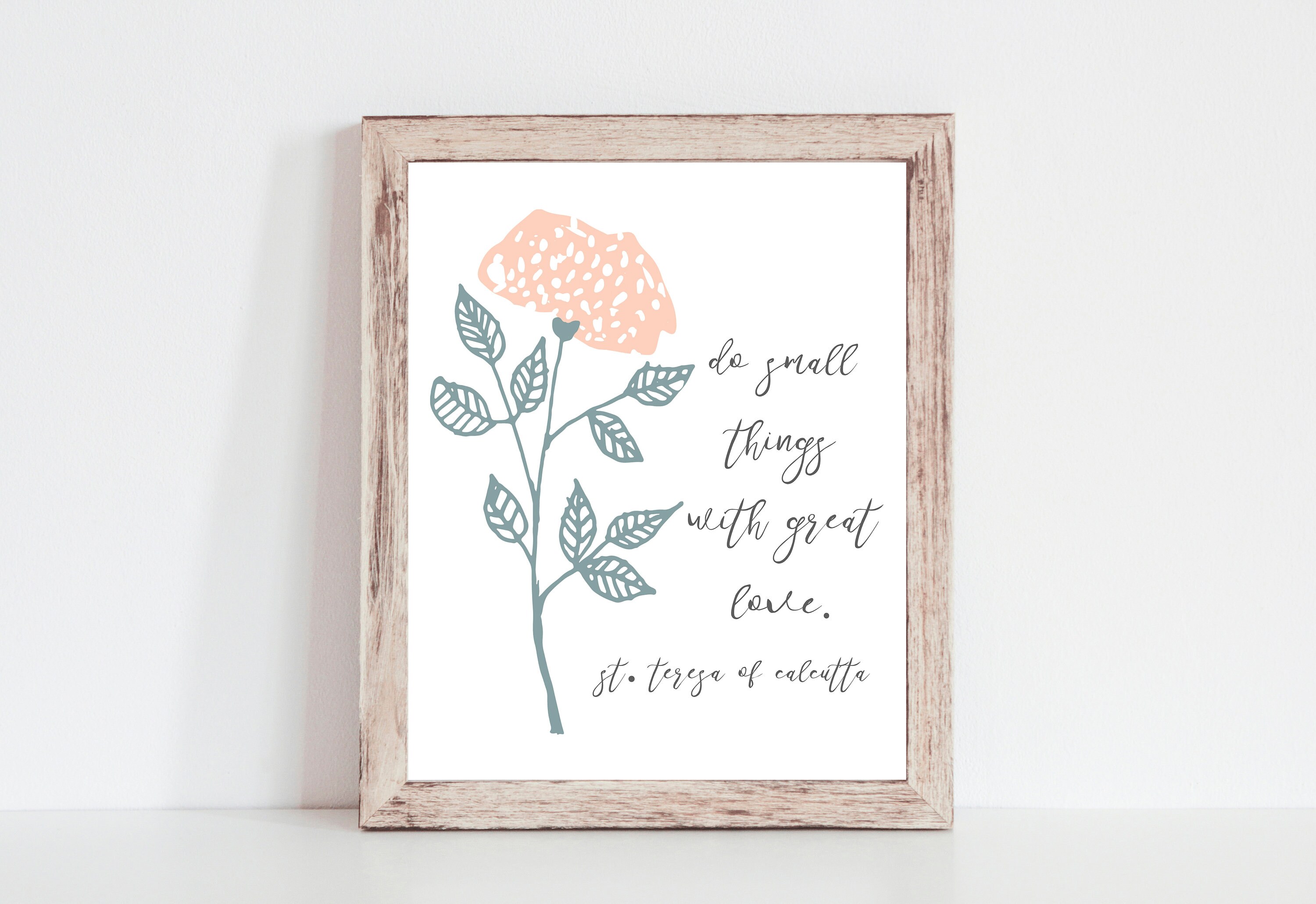 Do Small Things With Great Love Printable, St. Teresa of Calcutta ...