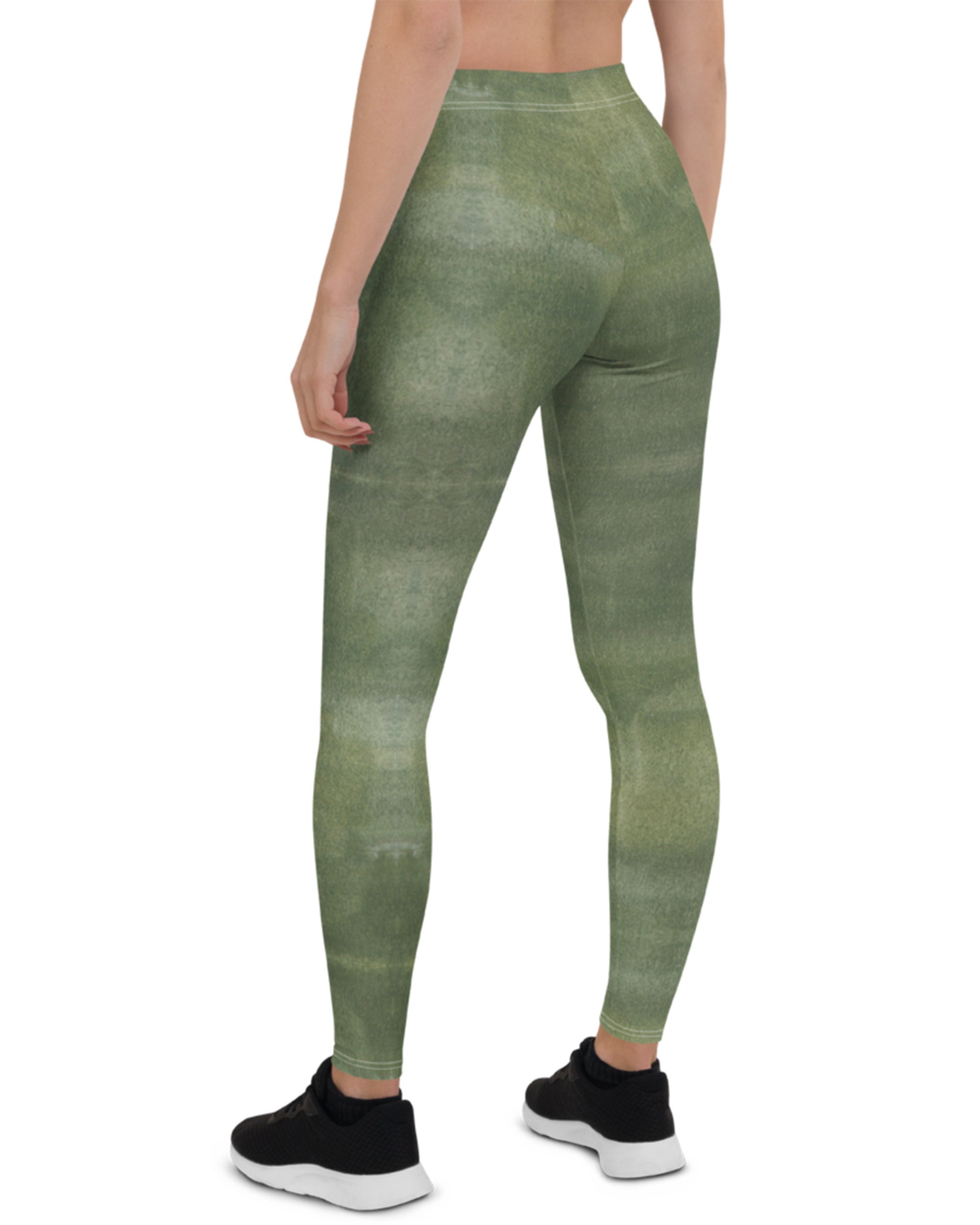 Nature Leggings for Women High Waist Green Yoga Pants Unique | Etsy