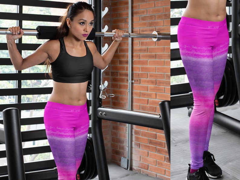purple workout pants