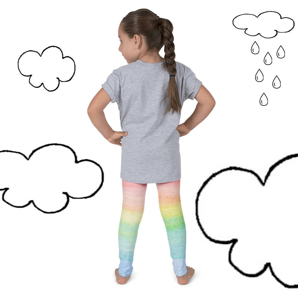 Girls Pastel Rainbow Leggings 2T-7 – Berry Jane™