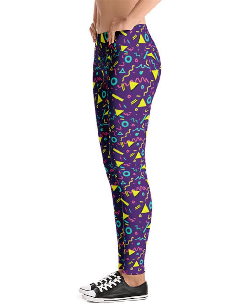 Abstract 90s Clothing Workout Leggings for Women 90s Pants