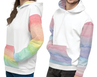 Sweat à capuche esthétique coloré pour femmes, vêtements de licorne pour adultes, cadeau Kawaii/mignon/amusant/cool pour meilleur ami, vêtements d'été pour femmes à la mode 2023