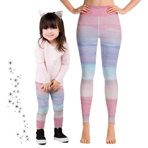 Mommy and Me Unicorn Leggings, Mom Baby Girl Matching Outfits