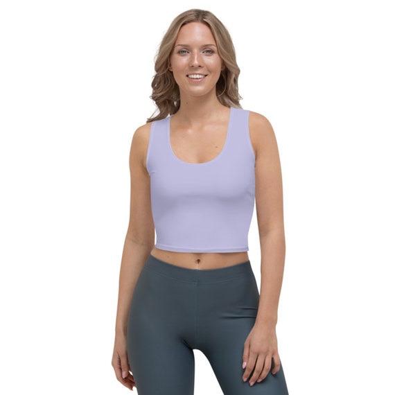 Haut court lavande pour femme debardeur violet clair ajuste chemise de couleur lilas solide vetements d ete violet pastel cadeau pour les amoureux violets Etsy Canada