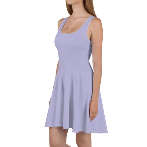 Pastel Purple Skater Dress for Women ...