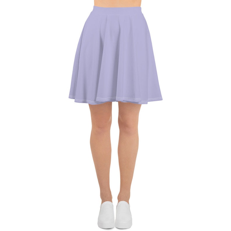 Pastel Purple Crop Top and Skirt Set, Matching Two-Piece Dress, Midi Skirt and Crop Top Set, Kawaii Purple Clothing for Women, Summer 2023 image 4