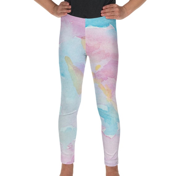 Pastel Tie Dye Leggings for Girl, Toddler Baby Yoga Pants, Hand-designed  Tie Dye Girls Leggings, Colorful Kids Clothes, Unique Gift for Girl 