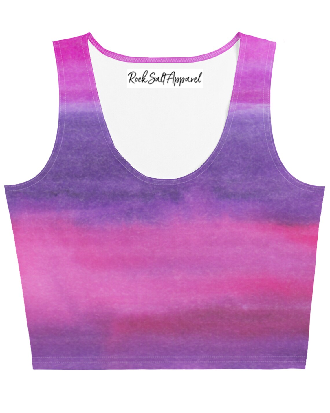 Fuchsia Purple Crop Top Womens Sleeveless Ombre Magenta Tank Etsy