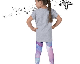 Art Leggings for Girl, Toddler Baby Yoga Pants, Handmade