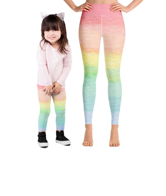 Maedchen Mutter Leggings Lutschen