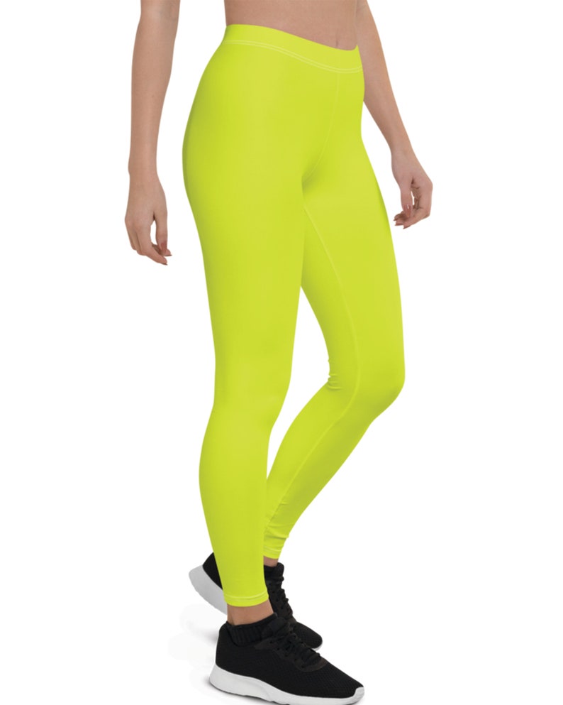 Simple Yellow workout capris for push your ABS