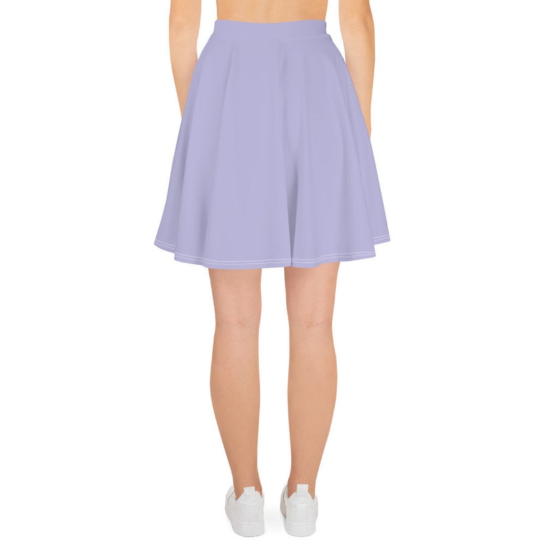 Pastel Purple Crop Top and Skirt Set, Matching Two-Piece Dress, Midi Skirt and Crop Top Set, Kawaii Purple Clothing for Women, Summer 2023 image 2